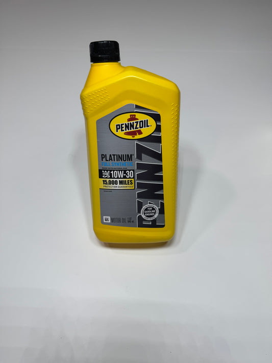 Pennzoil Platinum Full Synthetic 10W-30 Oil - 1 Quart